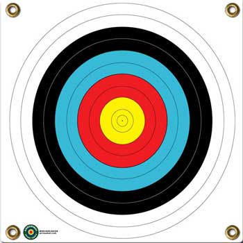 Arrow Mat Target Face 5 Color Bullseye