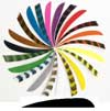 Trueflight 5inch Shield Feathers Solid Colors