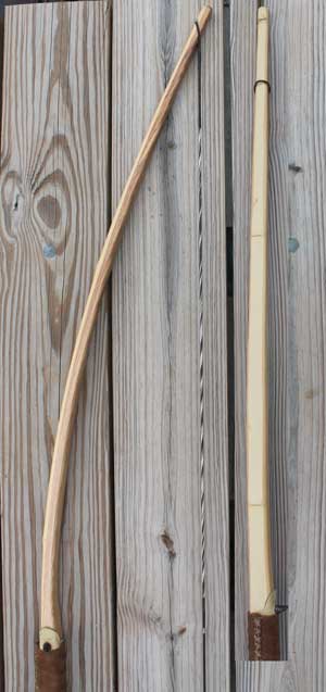 Lost Nation Archery - bamboo hickory selfbow primitive 54lb